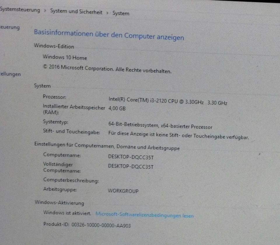 Terra BUSINESS 5100 SILENT (500 GB, Intel Core i3 3. Gen, 3.3 GHz, 4 GB) Win 10 - Bild 2 von 4