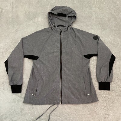 Calvin Klein Performance Dry Full Zip Hoodie Hooded Jacket Gray Small