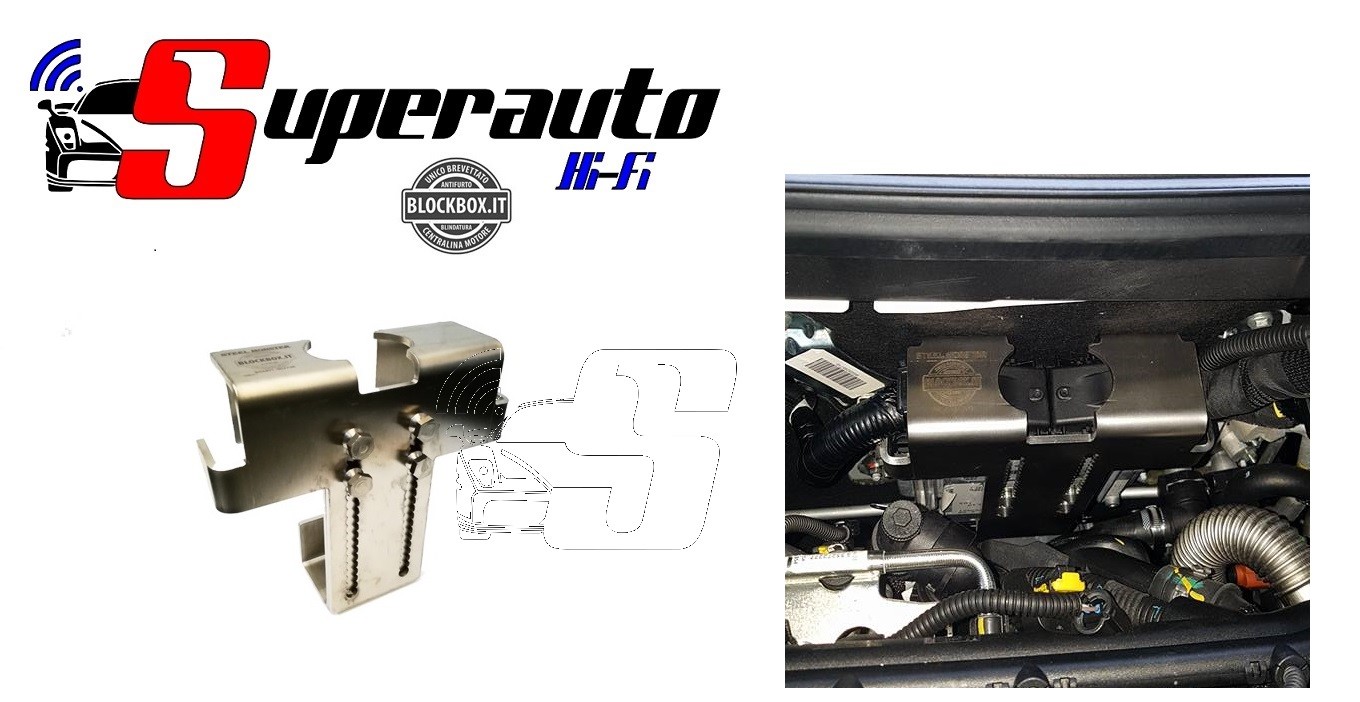 SM01 STEEL MONSTER BLOCKBOX ACCIAIO protezione ANTIFURTO CENTRALINA GIULIETTA