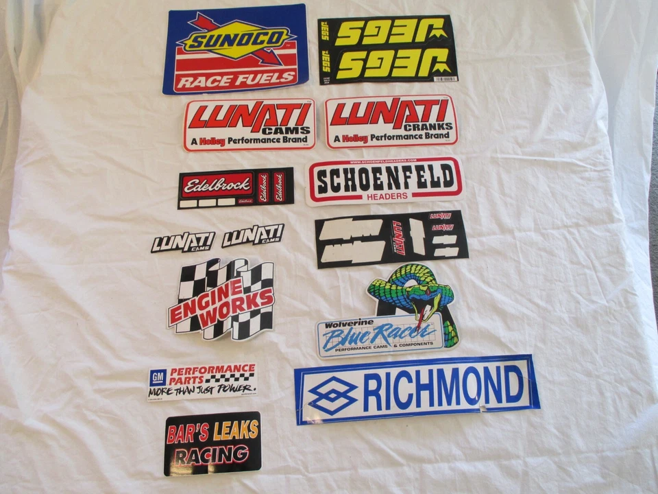 Vintage Auto Parts Racing Decals Stickers Lot of 14. 14A. - Image 2 of 4