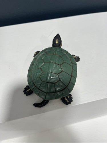 Trachemys Scripta Elegans Turtle Stretch Rubber with Hard Shell Collectible - Picture 7 of 17