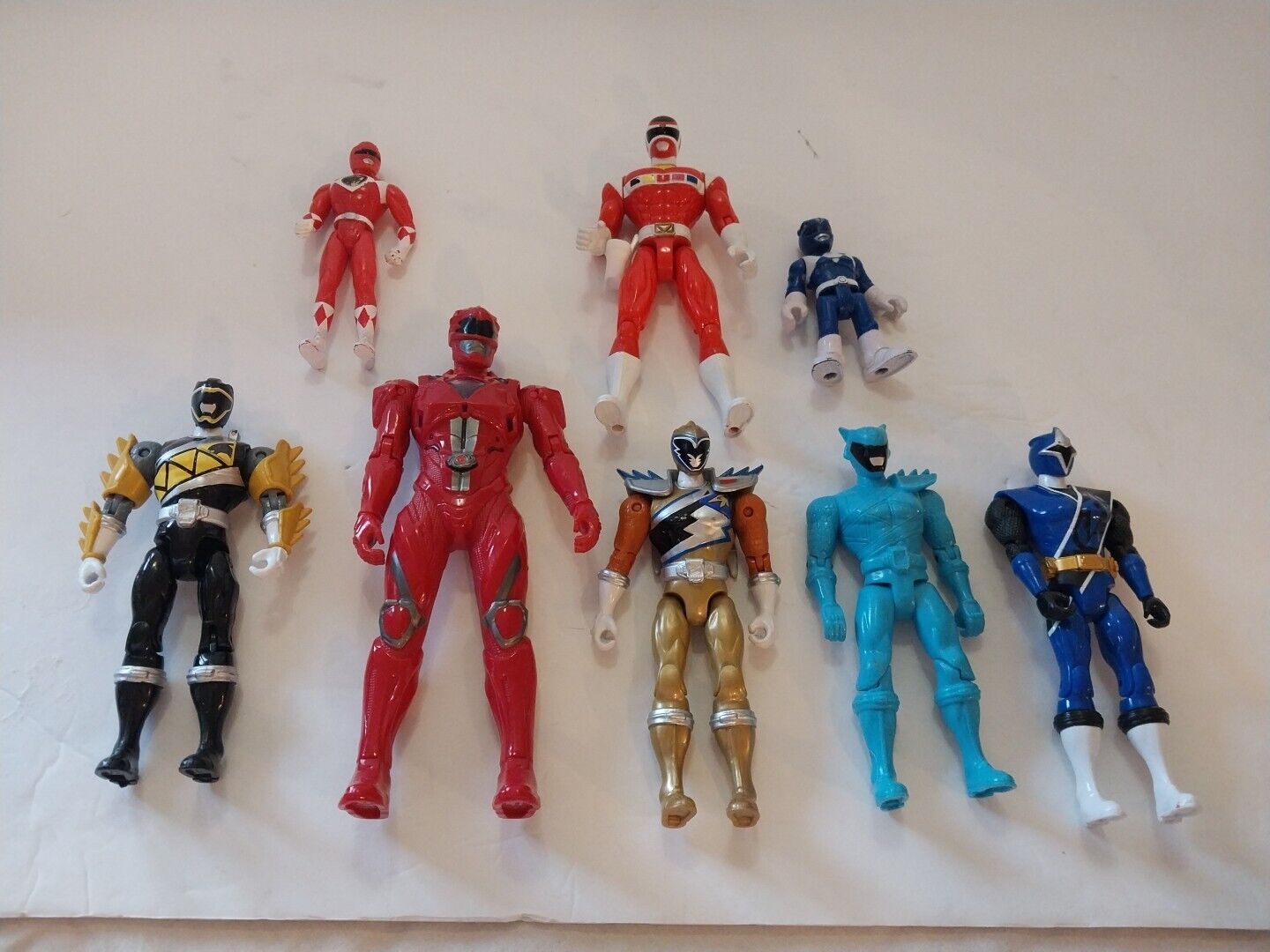 Power Rangers mixed lot of 8 action figures