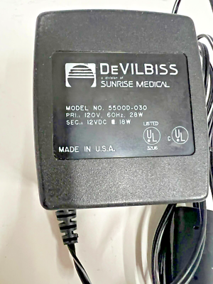 #ad DeVilbiss Health Care E.D.S. 2 1500 D 5500D 030 12VDC 18W Power Supply $15.00