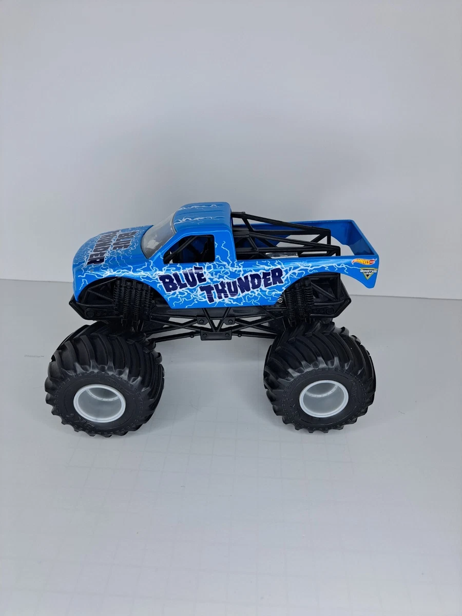 Monster Jam, Official Blue Thunder Monster Truck, Die-Cast Vehicle, 1: 24  Scale