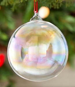 Jim Marvin120mm Iridescent Glass Ball Ornament Ebay