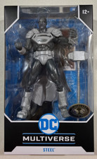NEW 2024 Mcfarlane DC Multiverse Steel GRAY CHASE Platinum Figure