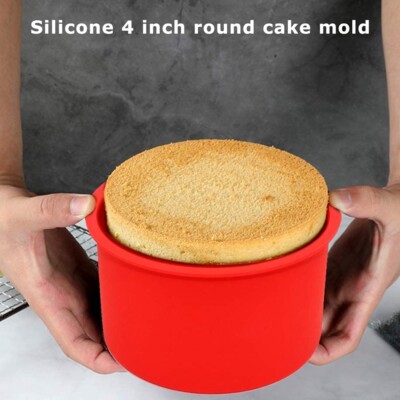 inch Silicone Round Cake Pan Mould Tins Non-stick Baking Muffin