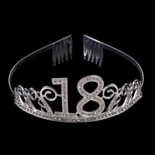 18Years Old Birthday Crown Crystal Hairband Girl Tiara Princess Head Accesso Z1