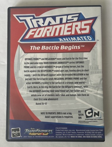 Transformers Animated The Battle Begins (DVD, 2007) Used FREE Shipping/Canada - Picture 4 of 4