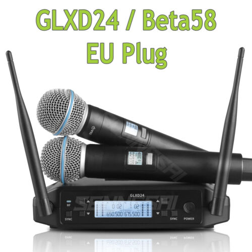 Professional Dual Wireless Microphone Karaoke Home UHF Dynamic 2Channel Handheld - Picture 14 of 15