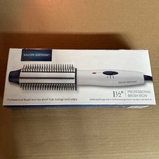 Salon Edition Hair Styling Brush Iron | Smooth 2nd Day Hair Styles 1-1/2” Home