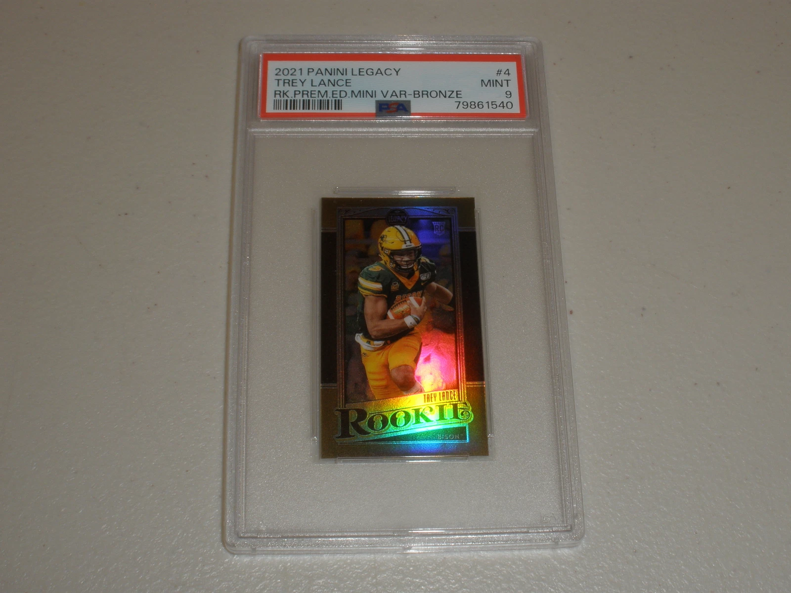 Trey Lance Panini Legacy Rookies Premium Edition Mini Variation #4 Bronze