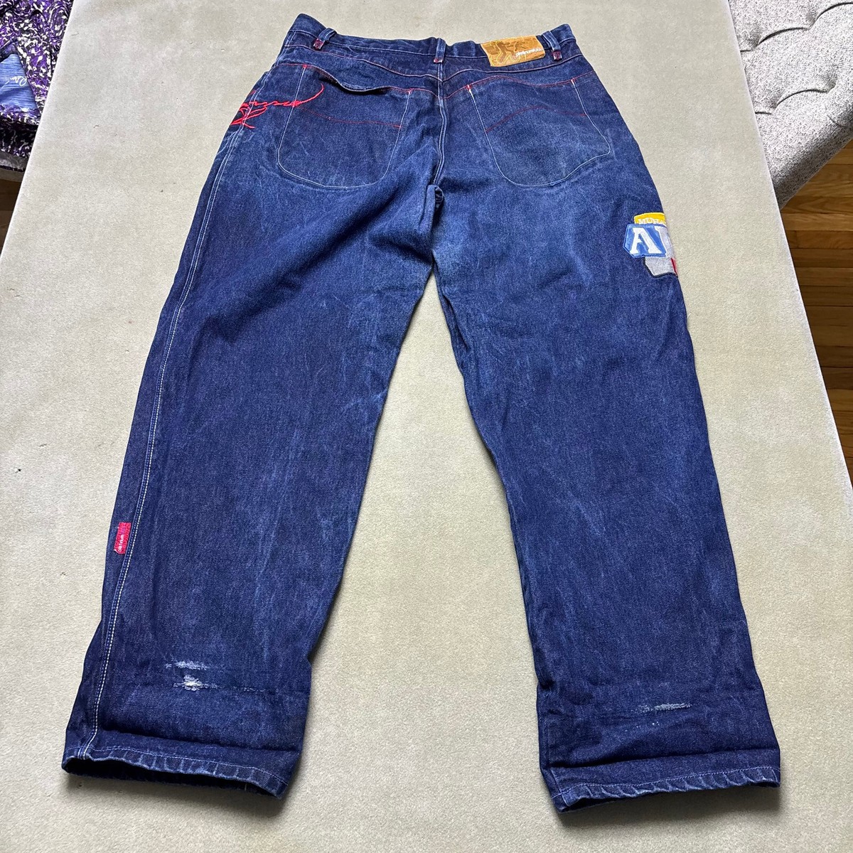 Fubu Platinum Jeans Mens 36x32 Blue Muhammad Ali Skater