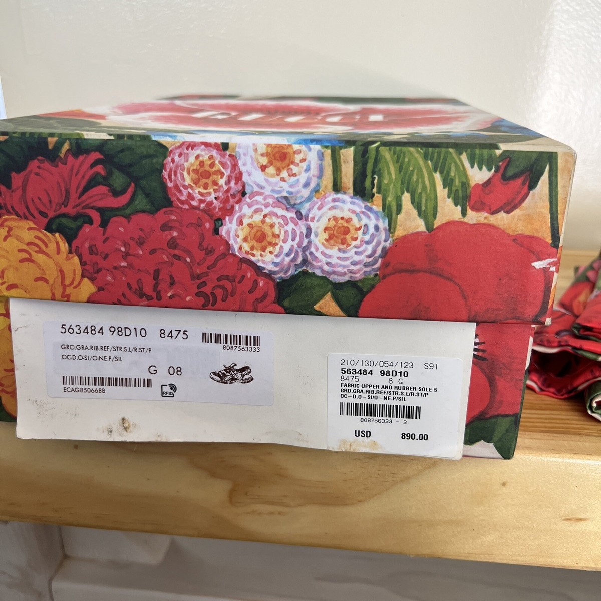 AUTHENTIC GUCCI FLORAL BLOOM 2 Dust Bags And EMPTY SHOE Box AUTHENTIC GUCCI FLORAL BLOOM 2 Dust Bags And EMPTY SHOE Box