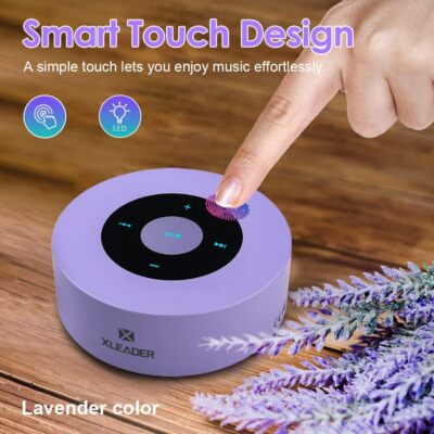 Purple 5-Watt Mini Bluetooth Portable Wireless Speaker Aux In Micro SD Mic