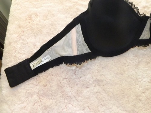 FELINA Lingerie~ 36 D~ Black Lace Underwire Padded Strapless Bra~ #91084 #1400 - Picture 4 of 8