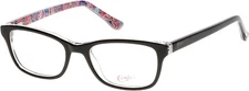 Candie's CA0504 005 Black Plastic Optical Eyeglasses Frame 51-17-135 0504 RX LP