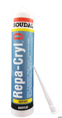 Soudal Repa-Cryl D Riß- und Reparaturspachtel Strukturacryl Körnig Weiß 310ml