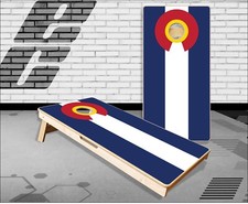 Colorado Flag Cornhole Boards Bean Bag Toss Game