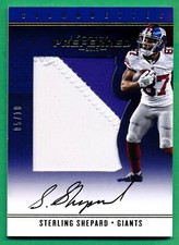 2017 Panini Preferred #38 STERLING SHEPARD Auto AUTOGRAPH PATCH Giants 05/10