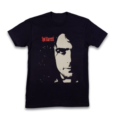 Vintage Pink FLoyd Syd Barrett Tribute Unisex Black Cotton T-shirt, Size S-5XL
