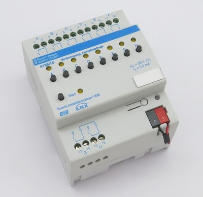 BUSCH-JAEGER KNX EIB 6188/18 Binäreingang Kontaktabfrage 8fach 0,2mA 20V gepulst