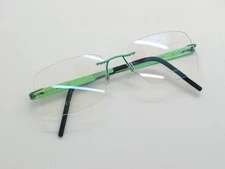 BLACKFIN VANCOUVER BF798 Col. 706 Matte Green Titanium Rimless Eyeglasses