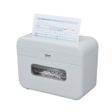 Nakabayashi Desktop Personal Shredder, Light Gray (A4, 4L, Micro Cut, CD)