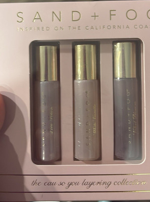 SAND + FOG Eau de Parfum Oil Rollerball Set Love Potion/Vanilla/Blossom 3x0.33