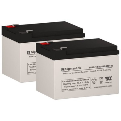 SP12-12 (T2) SLA Replacement Batteries Compatible w/ APC BACK-UPS PRO BP1100 UPS