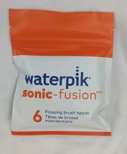 6 pack Waterpik Sonic-Fusion Replacement Flossing Brush Heads New Sealed