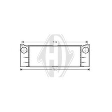 Ladeluftkühler für Mercedes-Benz Vito Bus W639 Viano Vito/Mixto Kasten