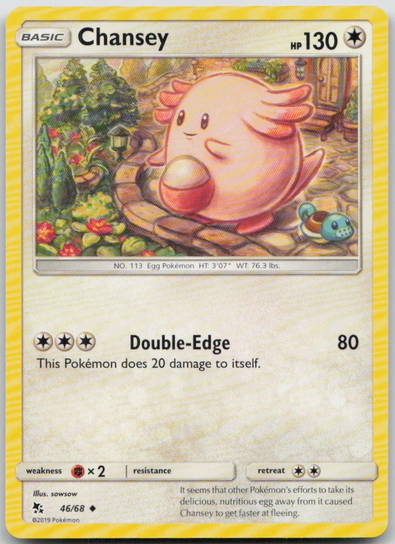 Chansey 46/68 Hidden Fates Uncommon Pokemon MP