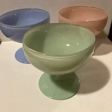 Three  1950s  Custard Cups