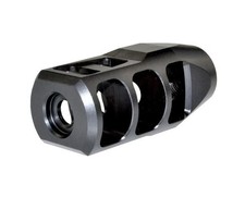 Black, Steel Compensator Muzzle Brake 37/64x28 .578-28 Thread For .45/.40