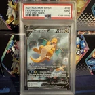 2021 POKEMON SWORD & SHIELD EVOLVING SKIES #192 FULL ART/DRAGONITE V PSA 9