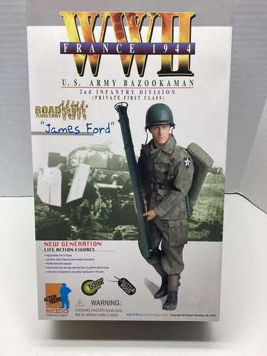 Dragon 1/6 WWII U.S. ARMY 2ND INFANTRY DIV. BAZOOKMAN "JAMES FORD" FRANCE, 1944 - Picture 1 of 12