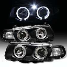 Angel Eyes Xenon Scheinwerfer Set in Schwarz f�r BMW 7er E38 09.1998-07.2001
