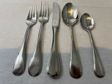 WMF cromargan Grand Ribbon 5 pc place setting Germany Austria 18/8 glossy VGC