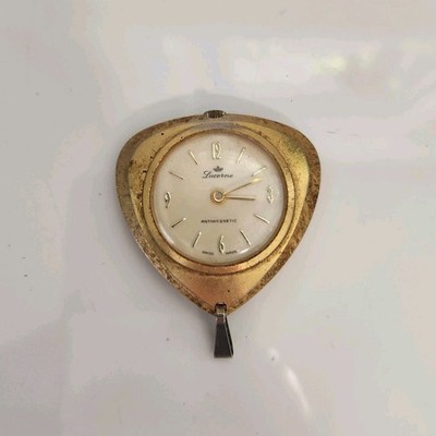 Vintage Lucerne Women's Necklace Watch Antimagnetic Swiss Made Untested 
