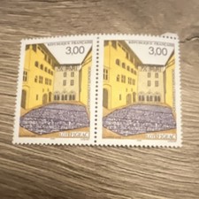 Timbres France non oblitérés Architecture République Française bande de 2 3,00