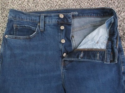 Old Navy Jeans Womens 10 Extra High Rise Sky-Hi Straight Secret Slim 30x27
