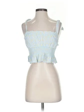 Elodie Women Blue Sleeveless Top S