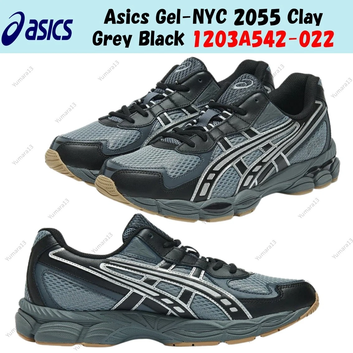 ASICS Gel NYC 2055 Clay Grey Black for Sale | Authenticity