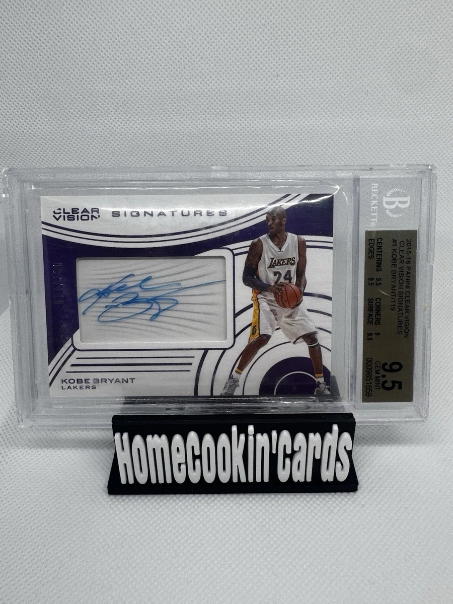 Kobe Bryant Basketball 2015-16 Season Serial Numbered Sports