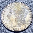 As12 💎 AU 1879 Morgan Silver Dollar Toned Natural