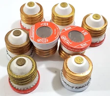 Lot of 8 Bussmann TL20 Fuses 20 Amp 125 Volt TL-20 Time Delay Edison Base Buss