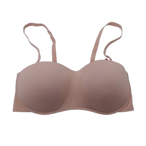 NWOT Maidenform Women's Pure Comfort Wireless Strapless Bandeau Bra Tan Sz XL
