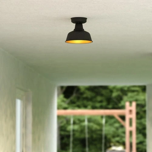 Vaxcel Lighting T0770 Cody 11"W Semi-Flush Outdoor Ceiling - Oil Rubbed Bronze / - Picture 4 of 10