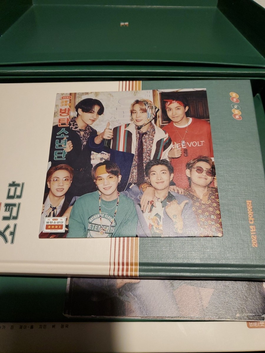 BTS 2021 Season's Greetings Memorabilia Box Stickers, Pictures,etc